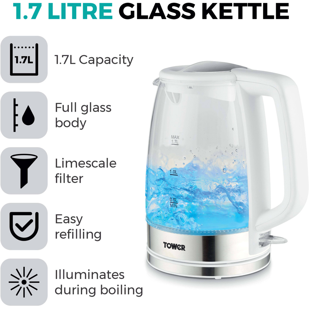 Tower Presto EEJB321 2 Slice Toaster and 1.7L Kettle Set Image 3