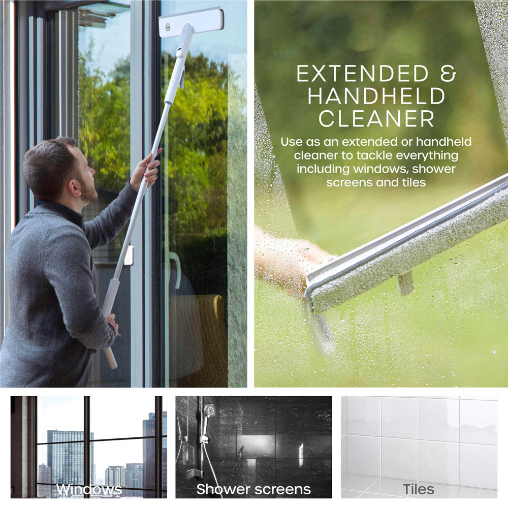 Swan Elevate 2-in-1 Extendable Spray and Squeegee Window Cleaning Tool Image 3