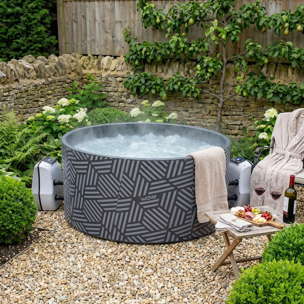 Wave Spas Vienna 4 Person Drop Stitch Inflatable Hot Tub Spa Image 3