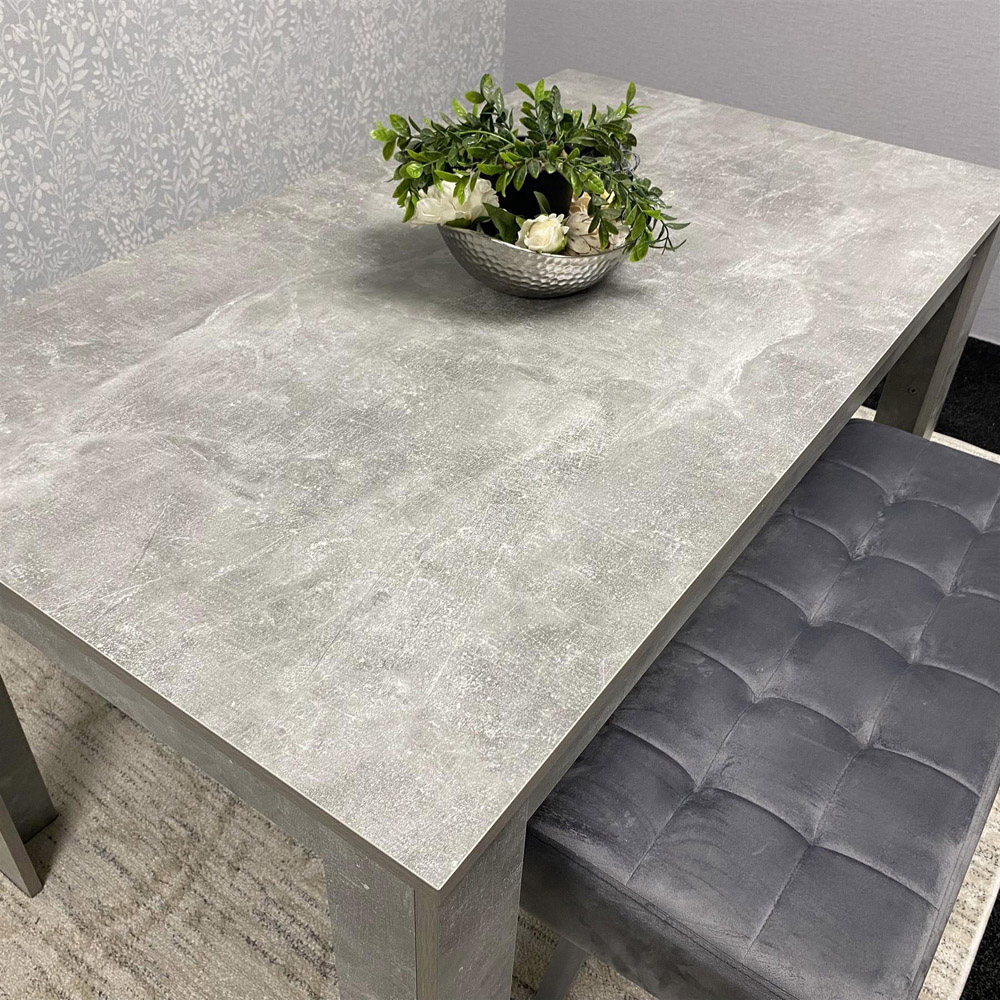 Kosy Koala 4 Seater Stone Dining Set Grey Image 3