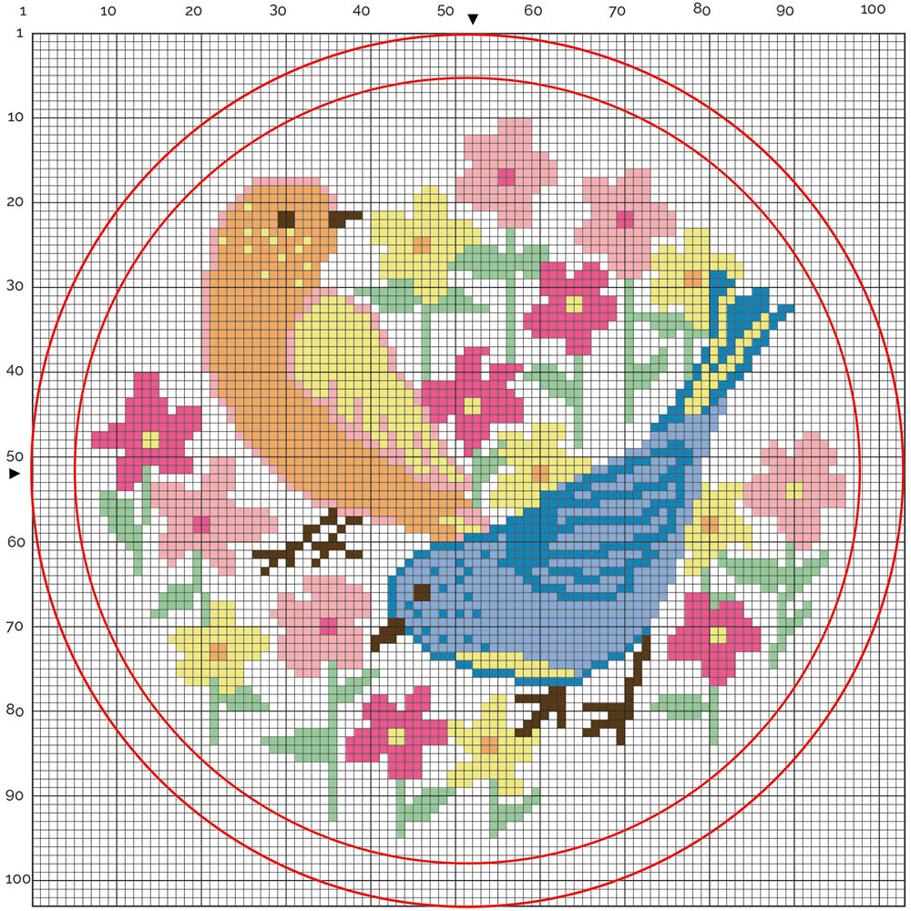 Simply Make Colourful Birds Cross Stitch Craft Kit Image 5