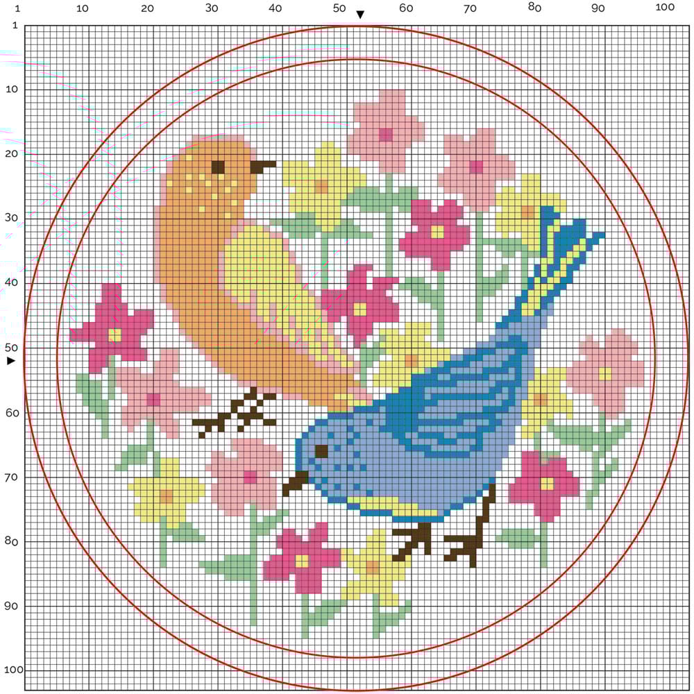 Simply Make Colourful Birds Cross Stitch Craft Kit Image 5
