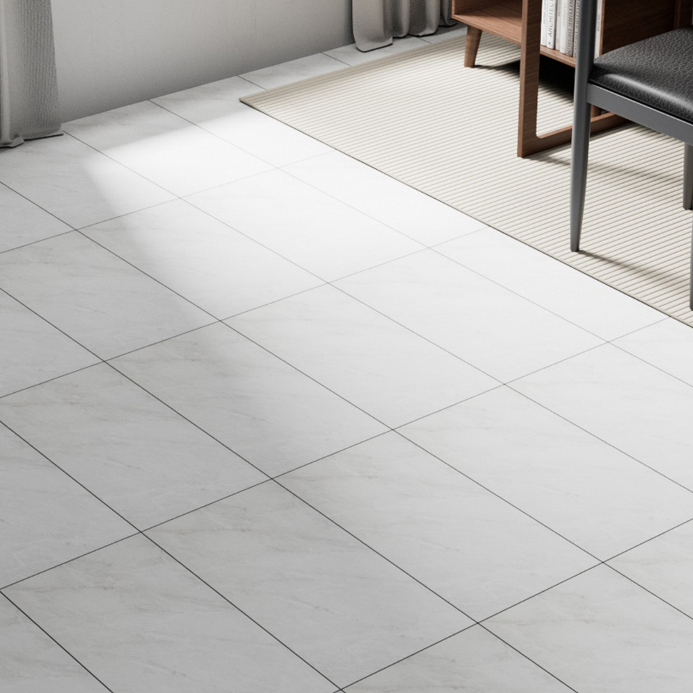 Living and Home PVC White Stone Effect Self Adhesive Waterproof PVC Flooring Plank 28 Pack Image 1