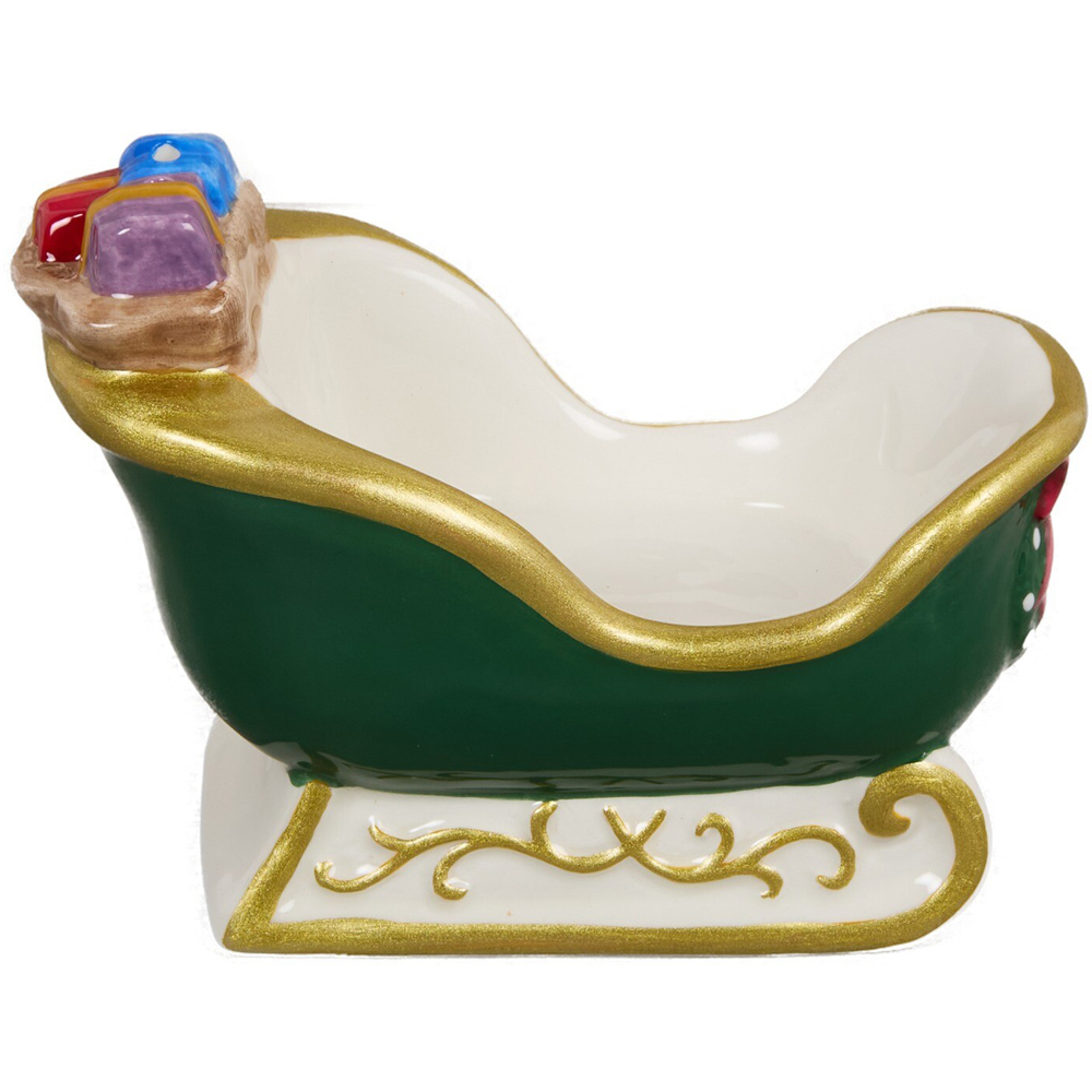 Santa Sleigh Salt and Pepper Shakers Set Image 2