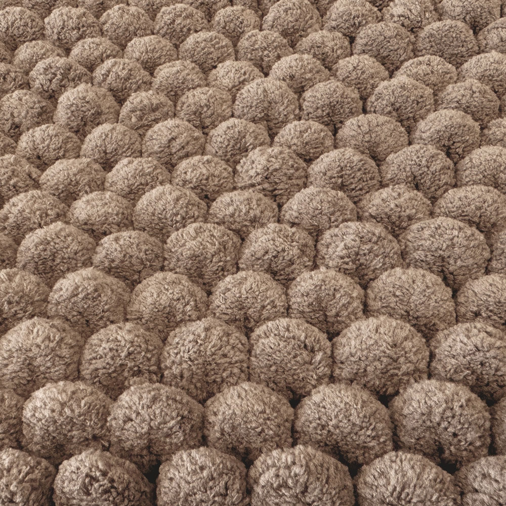 Allure Bath Fashions Luxury Chunky Bobble Mocha Bath Mat 50 x 80cm Image 3