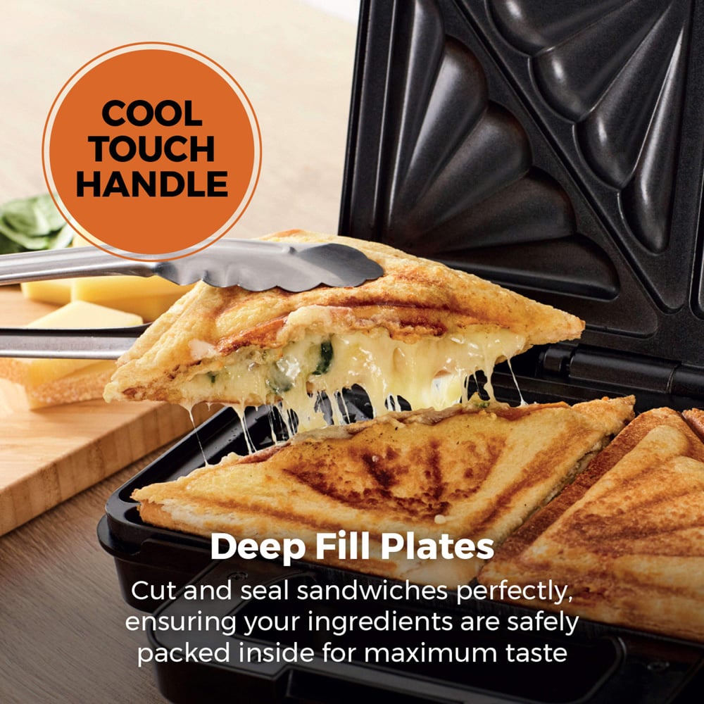 Tower Silver Deep Fill Sandwich Maker Image 5