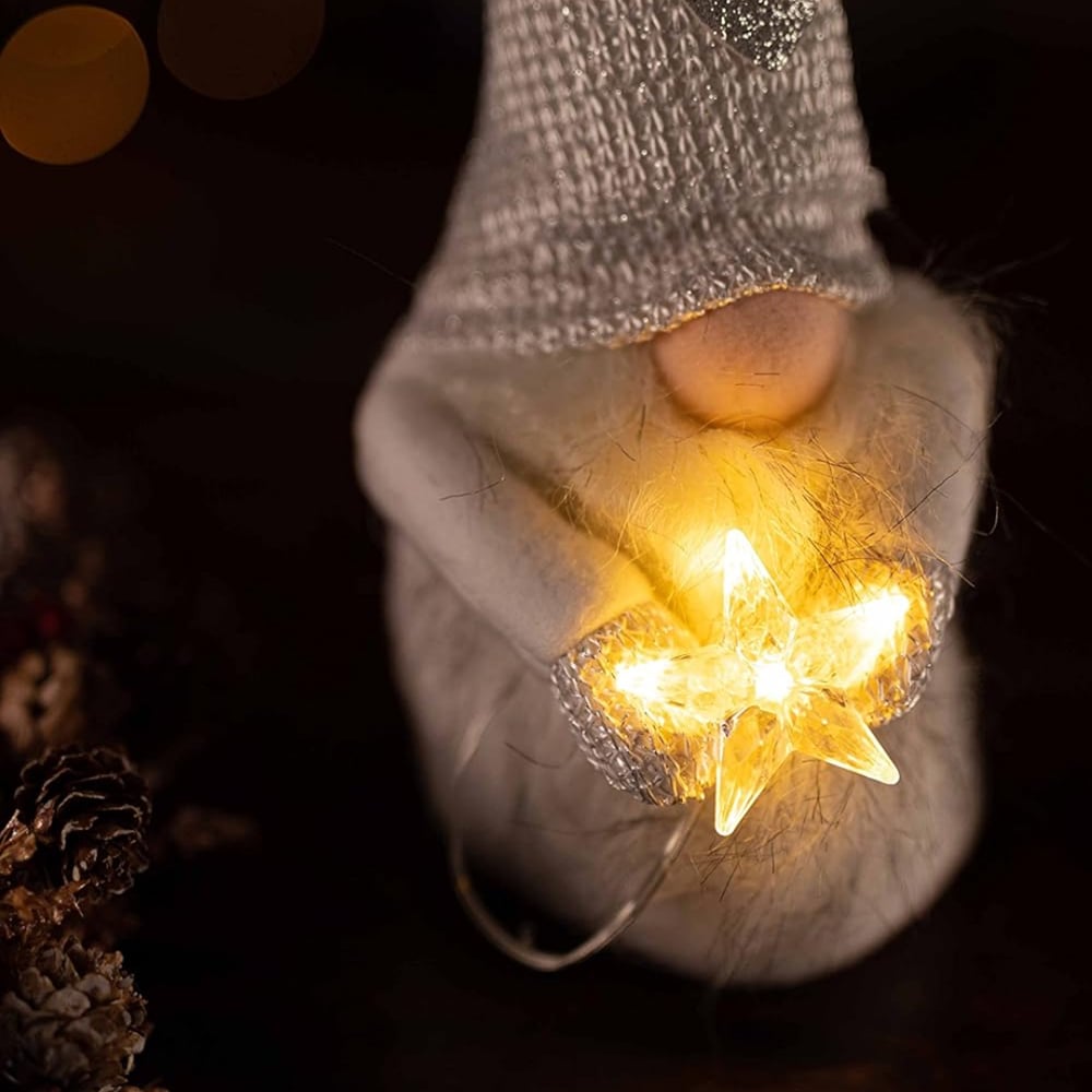 Marco Paul Warm White LED Plush Gonk Christmas Decoration 26cm Image 3