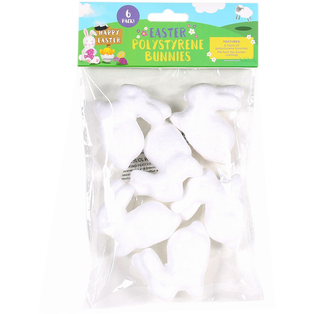 Pack of Six Polystyrene Bunnies Image