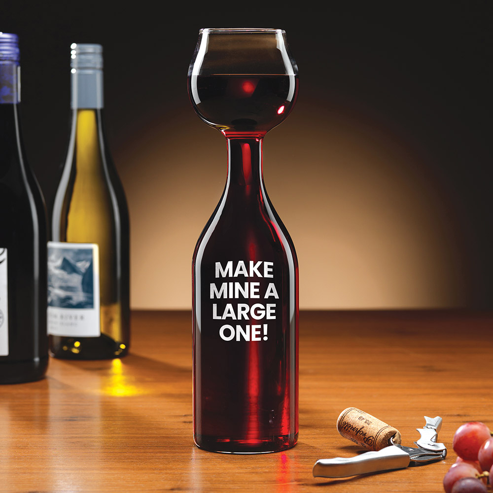 #Winning Wine Bottle Drinking Glass Image 2