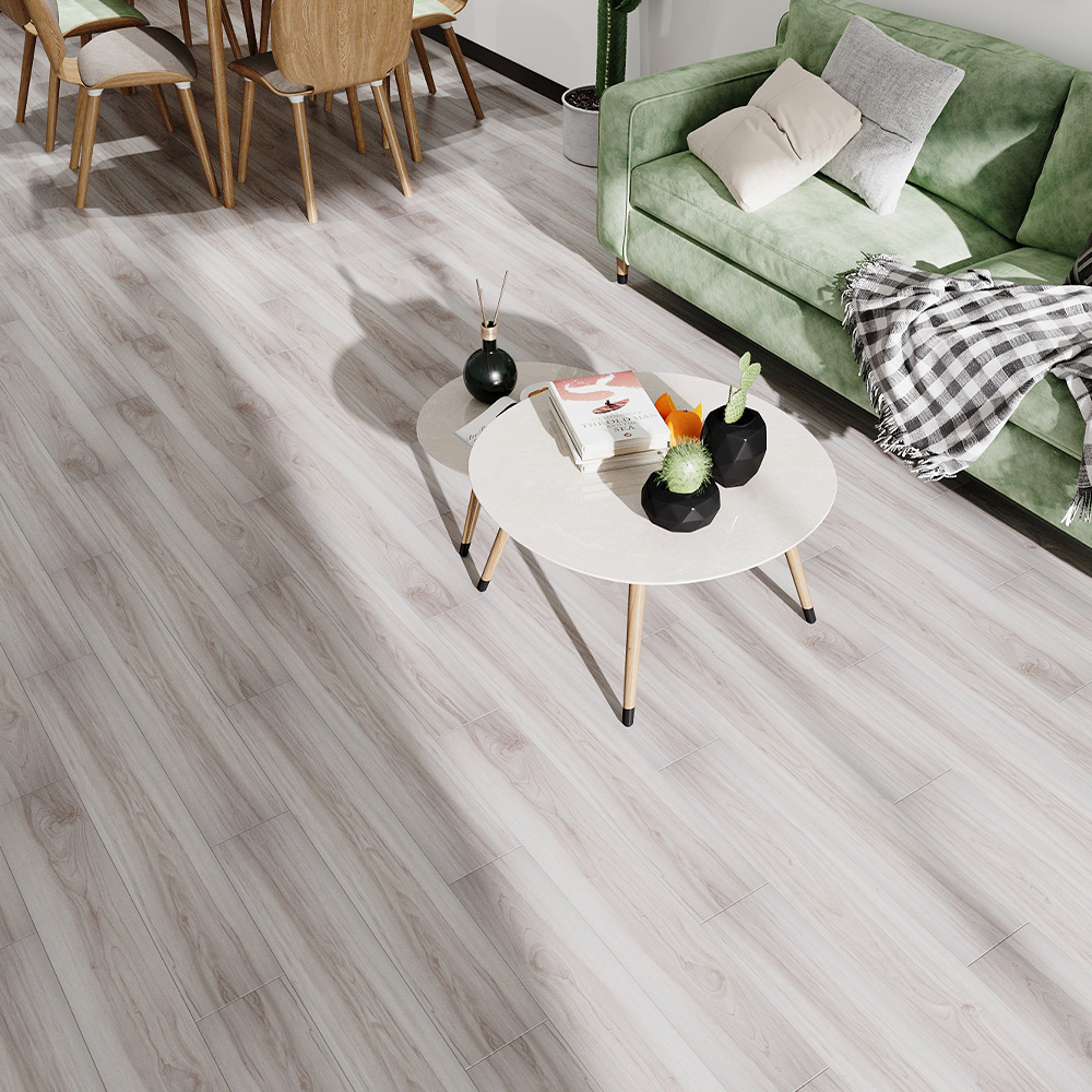 Living and Home Light Beige Rectangle PVC Flooring Self Adhesive 36 Pack Image 1