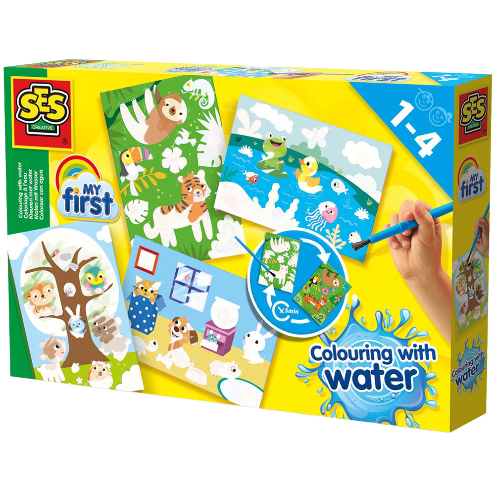 SES Creative Colouring with Water Hidden Animals Activity Set Image 1
