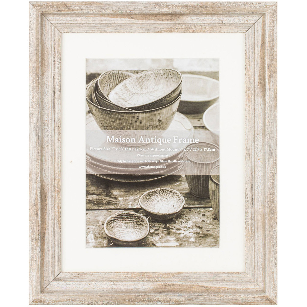 Maison Antique Effect Mounted Photo Frame 7 x 5 inch Image