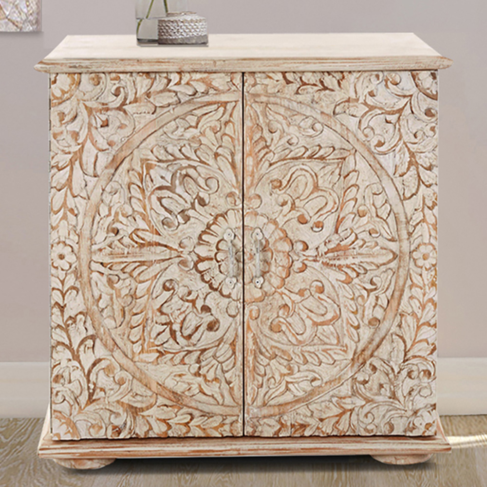 Loft24 Salim 2 Door Brown Sideboard Image 1