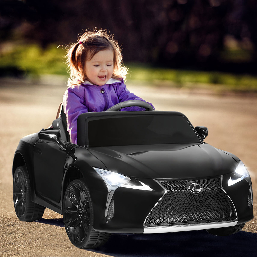 Costway Kids Black Lexus Official Licensed Ride On Car with Remote Image 2
