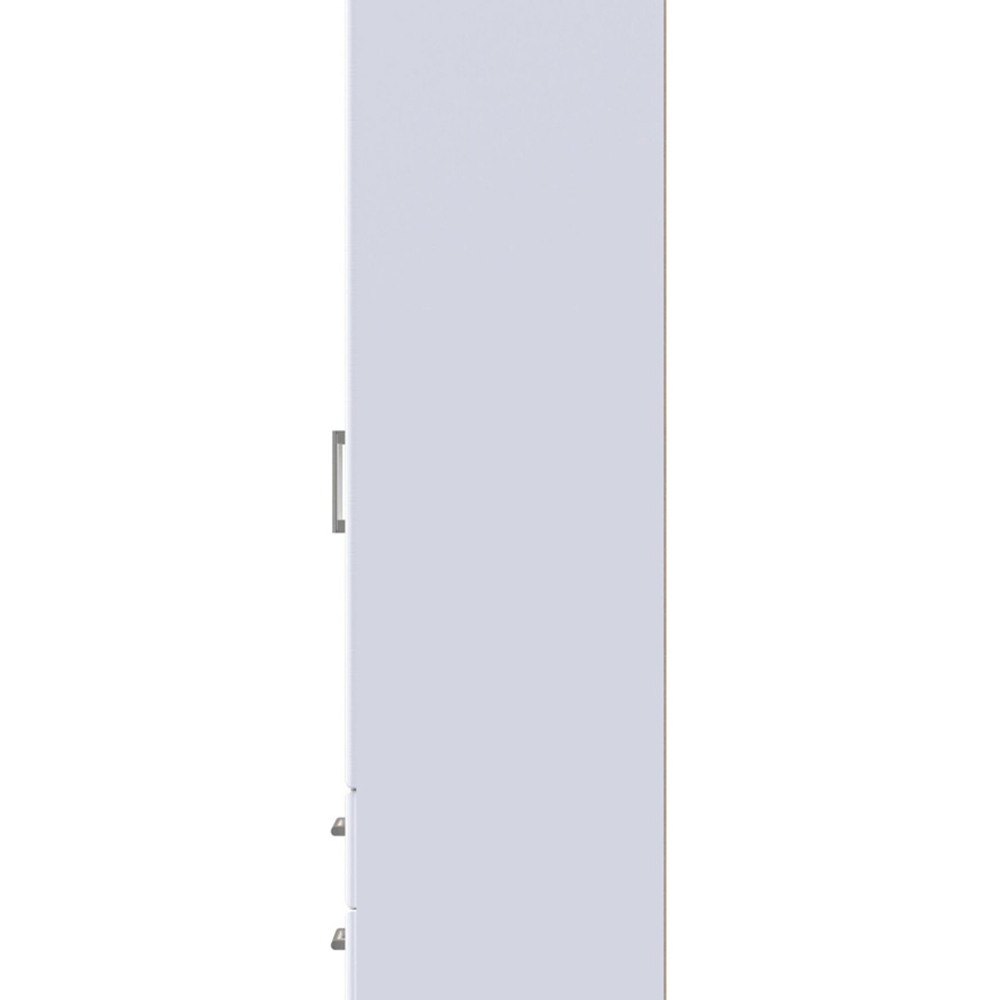 Crowndale Kent Ready Assembled 2 Door 2 Drawer White Ash and Modern Oak Wardrobe Image 4