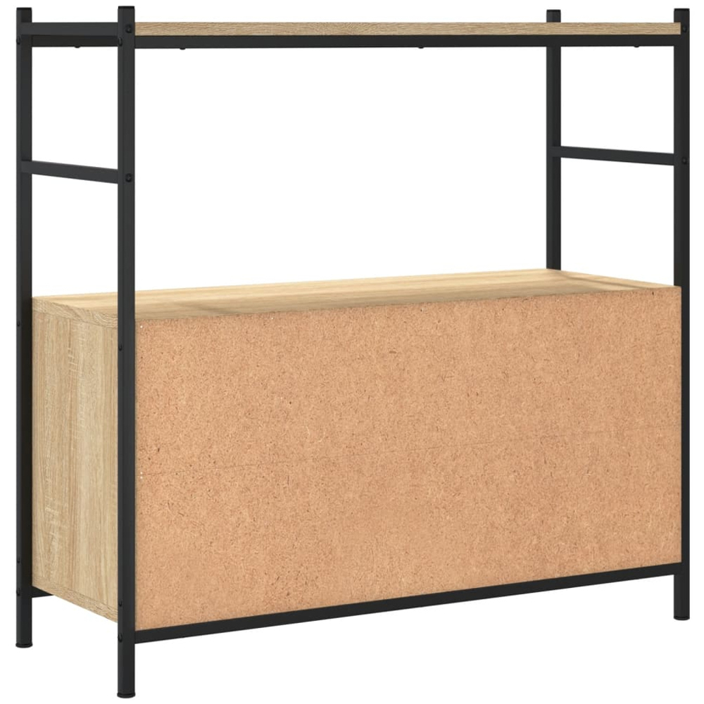 vidaXL Single Shelf Sonoma Oak Bookshelf Image 6