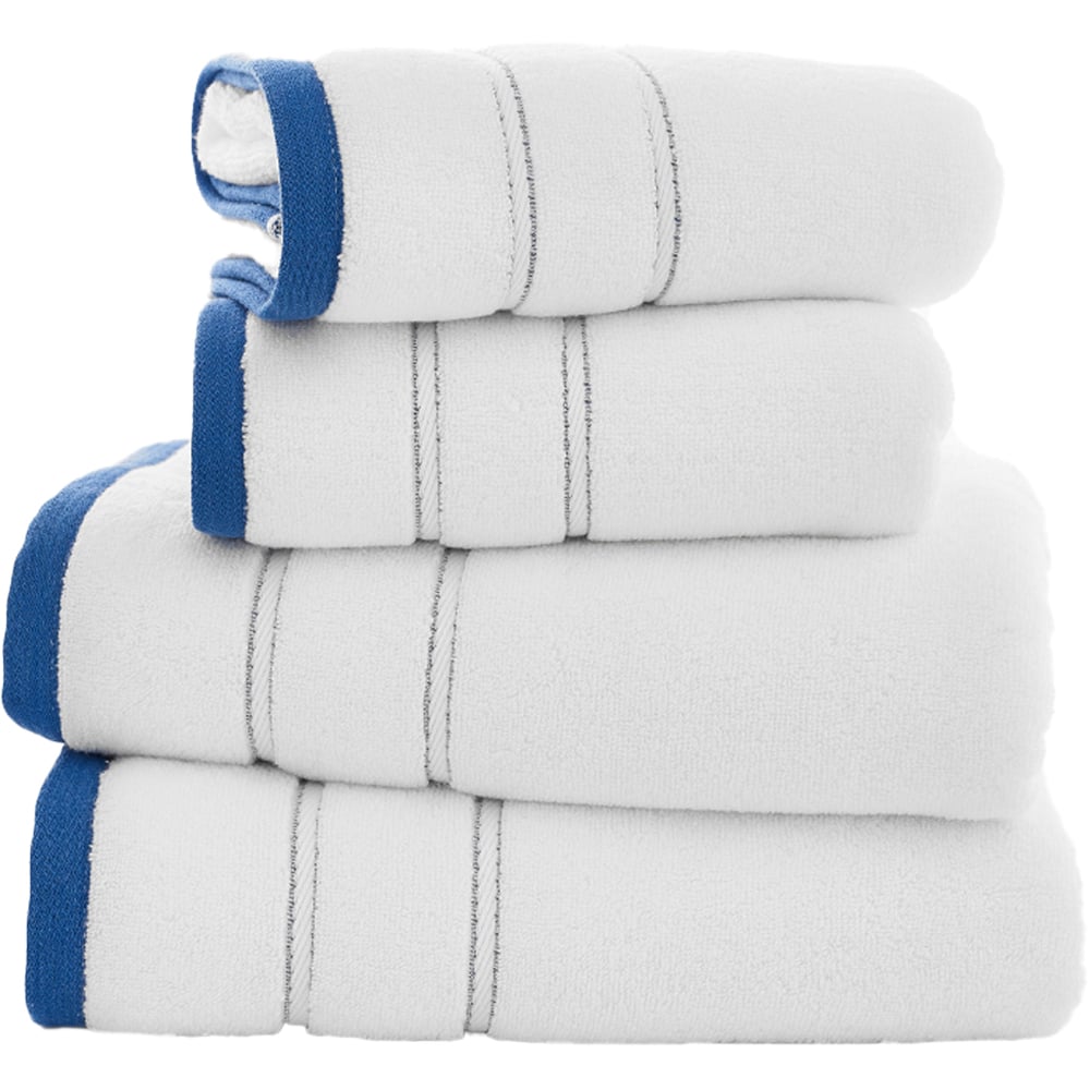 Lobster Creek Delamere Zero Twist Royal Hand Towel 2 Pack Image