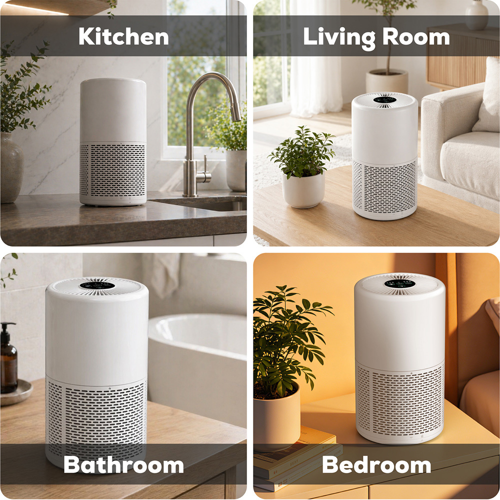 TCP HJAY1210 White Air Purifier with HEPA Filter 6W Image 7