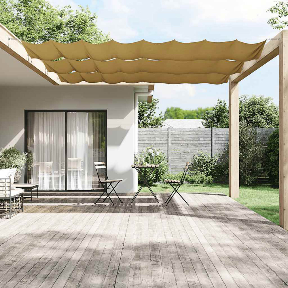 vidaXL Beige Oxford Fabric Vertical Awning 60cm x 6m Image 1