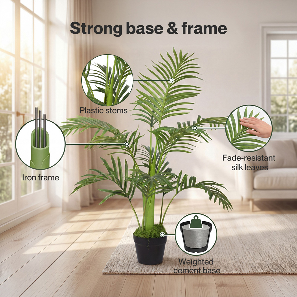 Levede Realistic Artificial Potted Tree 95cm Image 5