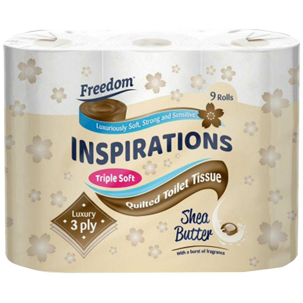 Freedom Inspirations Quilted Shea Butter Toilet Paper 135 Rolls 3 Ply Image 4