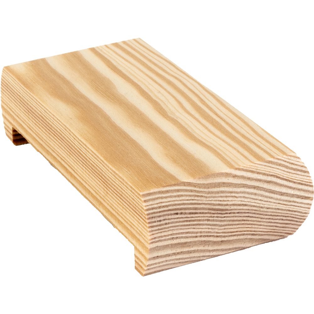 Blueprint Joinery Cambridge Half Flat Clear Pine Newel Post Cap 82mm Image 3