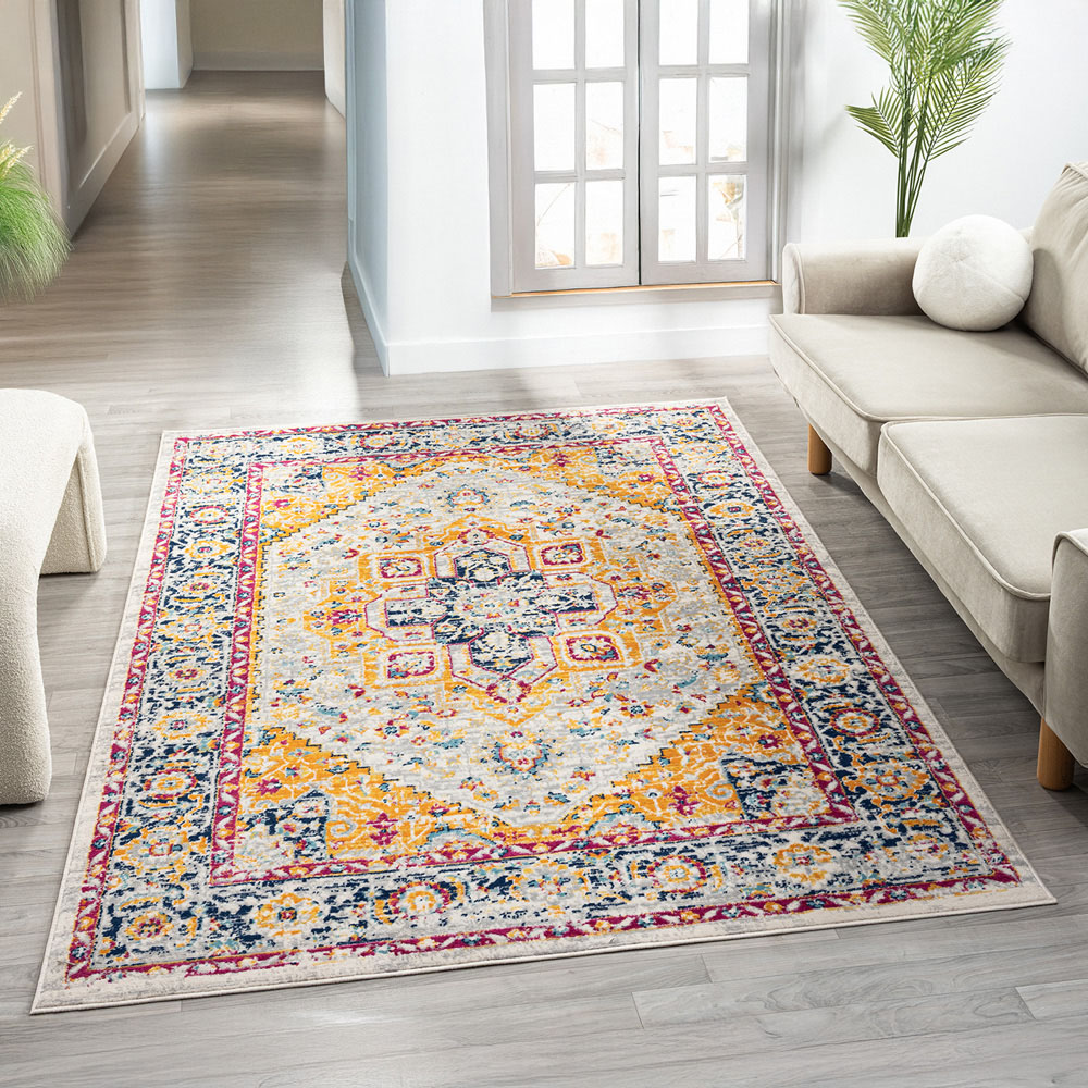 Desire Rugs San Marino Multicolour Floral Rug 160 x 230cm Image 2