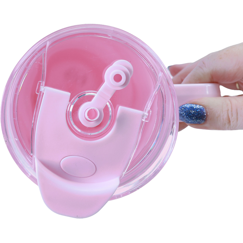 Hello Kitty Tumbler with Straw and Handle Pink Image 4