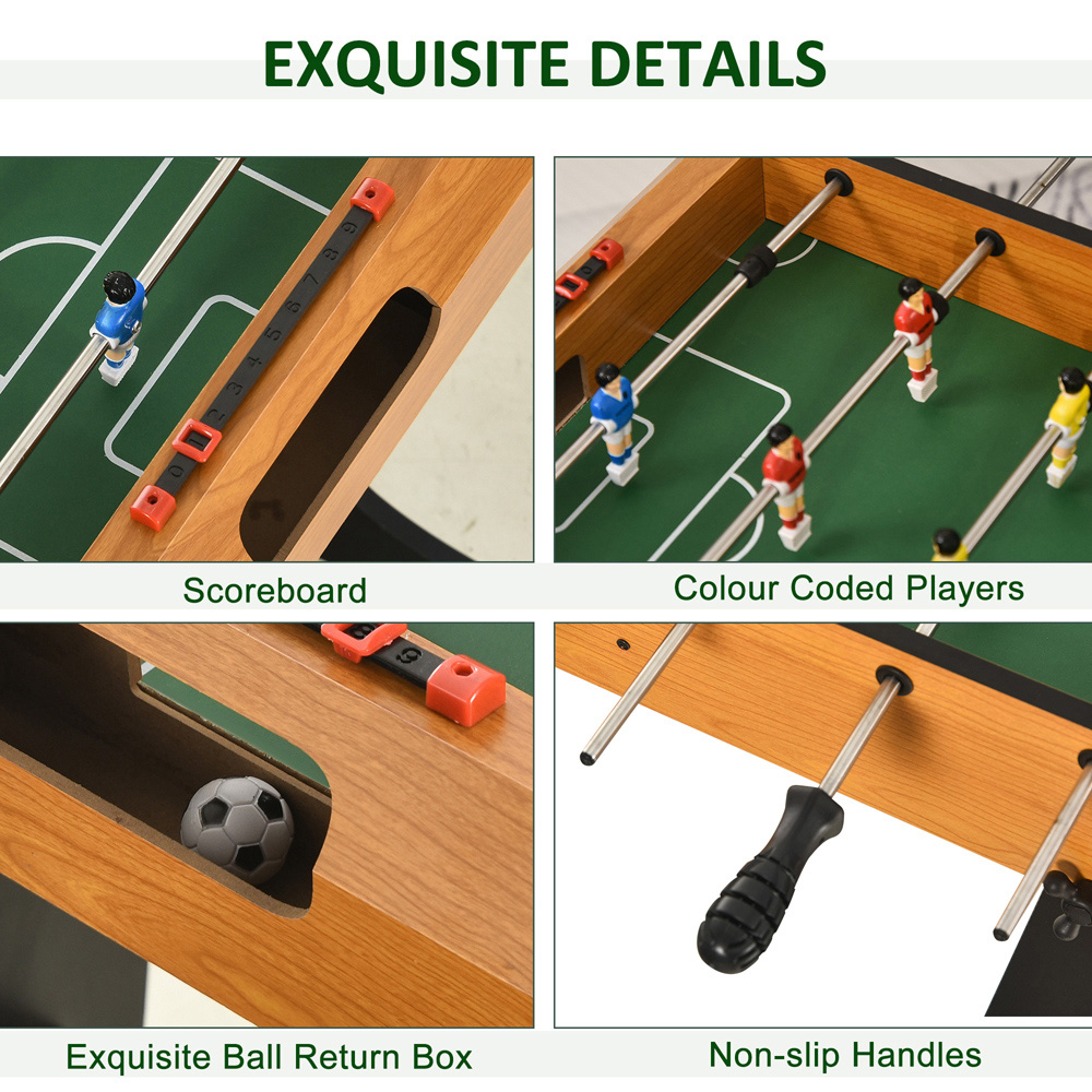 HOMCOM Multicolour Folding Full Sized Mini Foosball Table Image 8