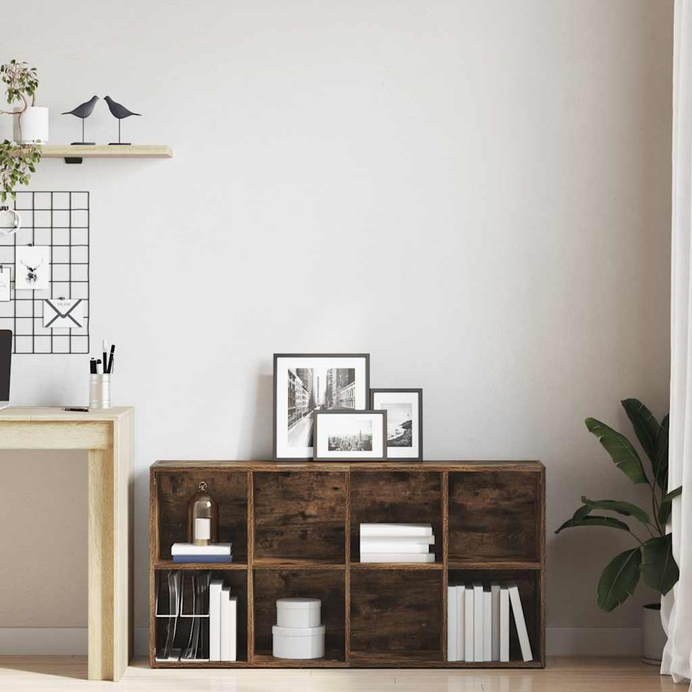 vidaXL 8 Shelf Brown Bookcase Image 9