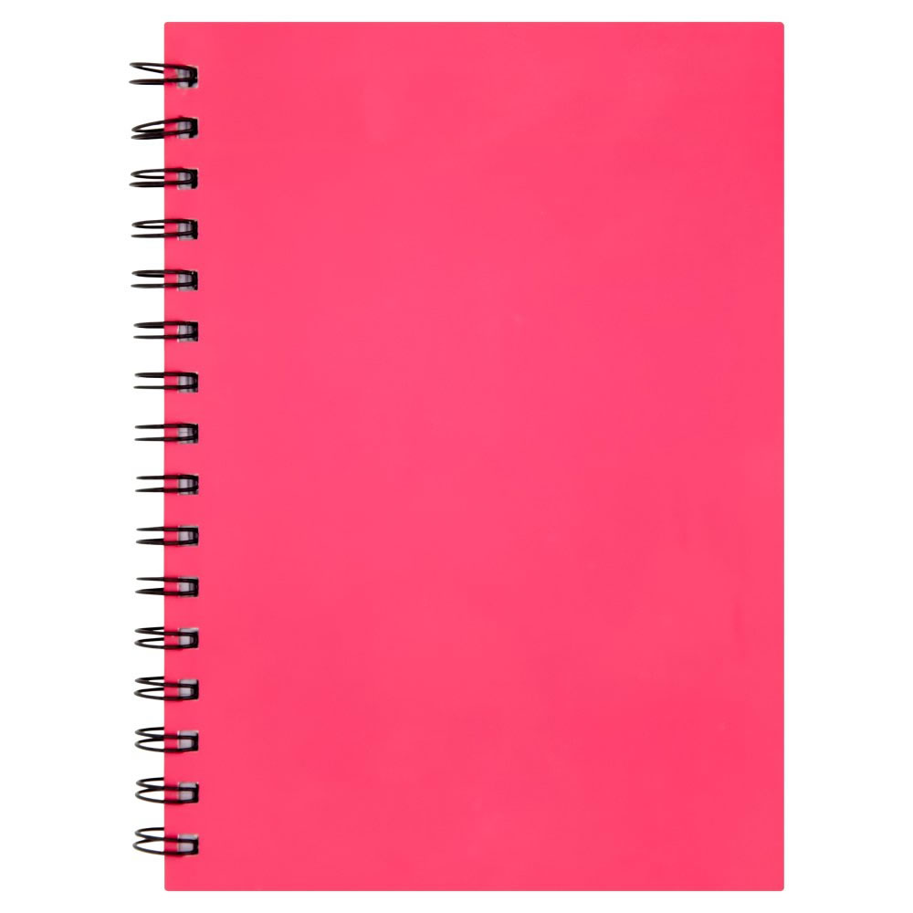 Wilko A5 Hardback Wiro Notebook 100 Sheets 80gsm Image