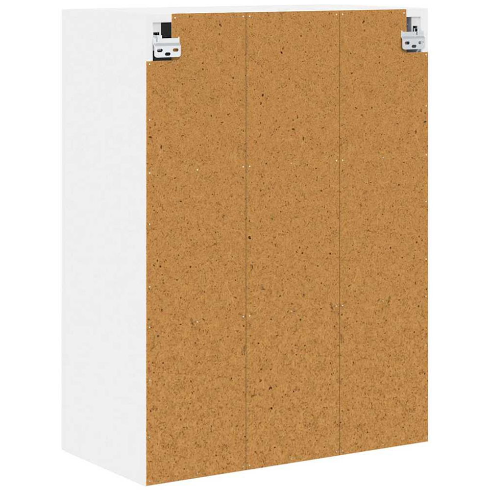 vidaXL 2 Glass Door White Kitchen Wall Cabinet Image 7