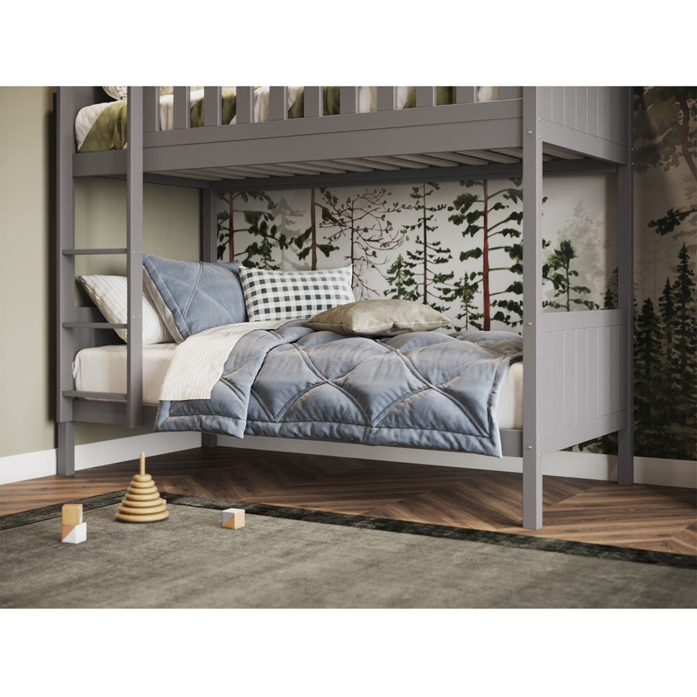 Flair Bea Grey Wooden Bunk Bed Image 3
