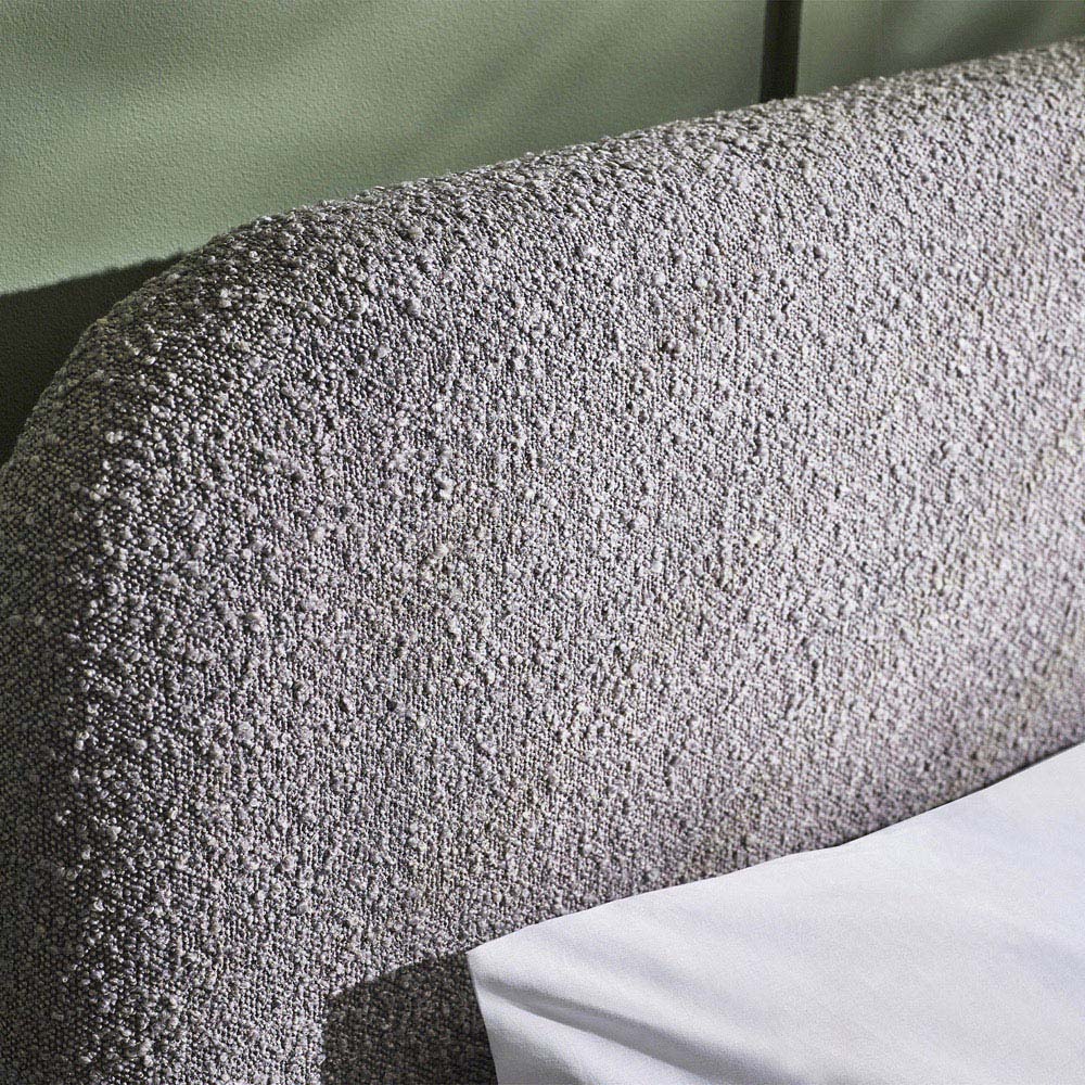 Julian Bowen Hannah Grey Boucle Double Bed Image 7