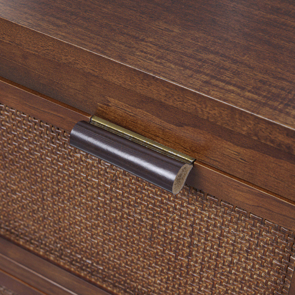 Teamson Home Hatteras 4 Drawer Walnut Dresser Image 6