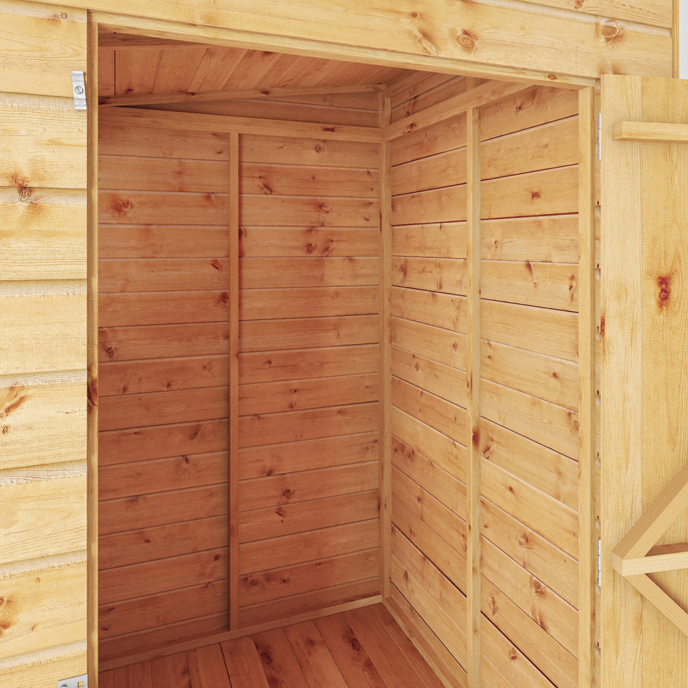 Mercia 4 x 4ft Shiplap Pent Shed Image 4