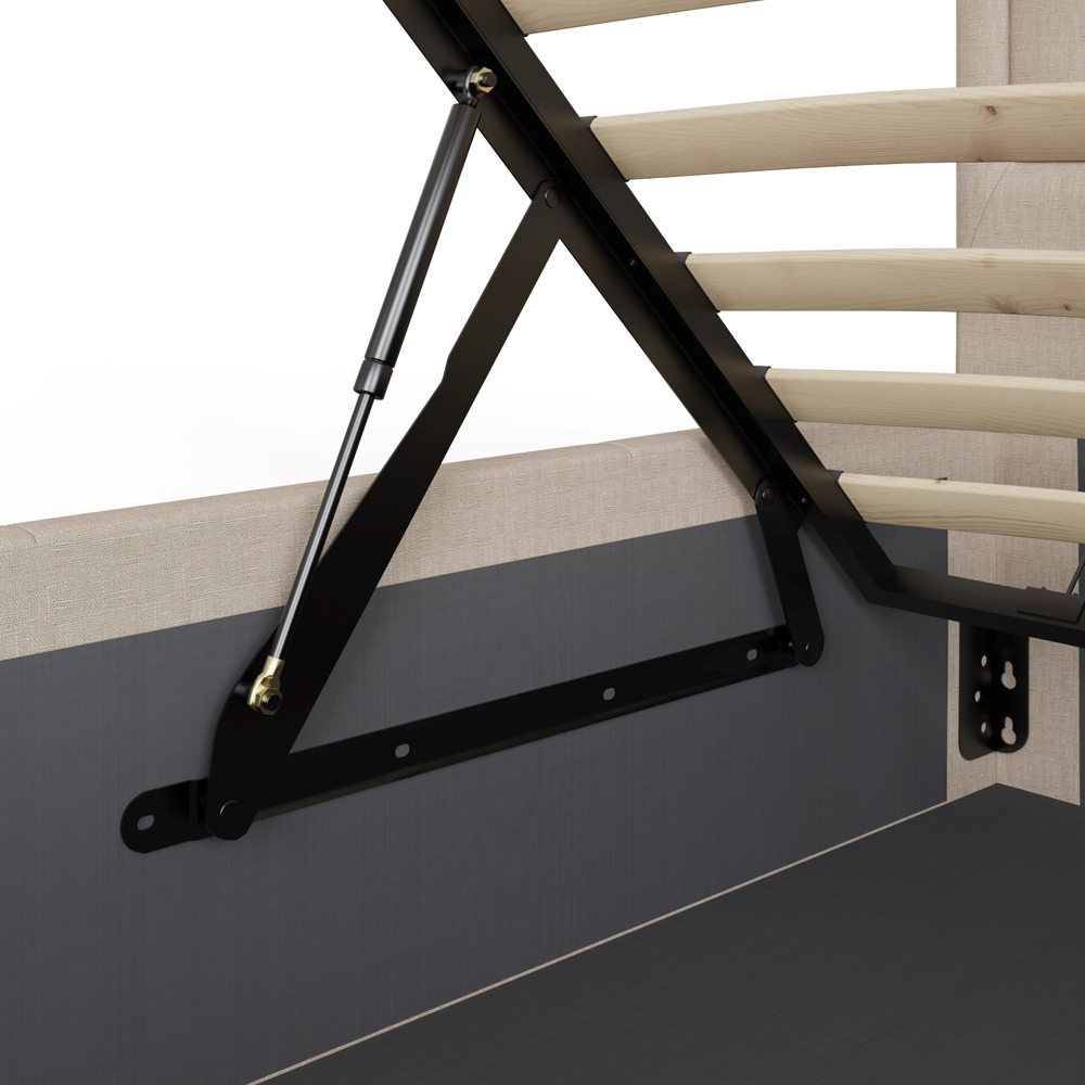 GFW Hollywood King Size Natural Ottoman Bed Image 6