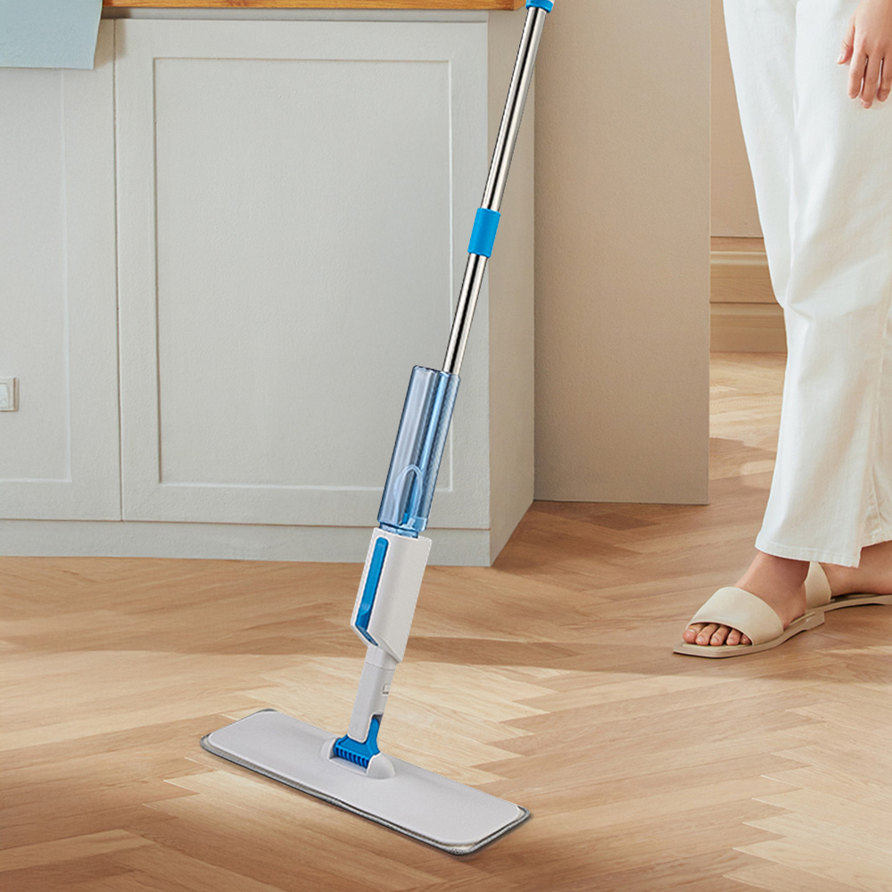 Living and Home Grey White Adjustable Multifunction 2-in-1 Spray Mop and Window Squeegee 40cm Image 7