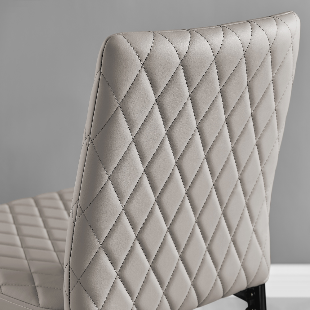 Furniturebox Valera Cappuccino and Black Faux Leather Bar Stool Set of 2 Image 4