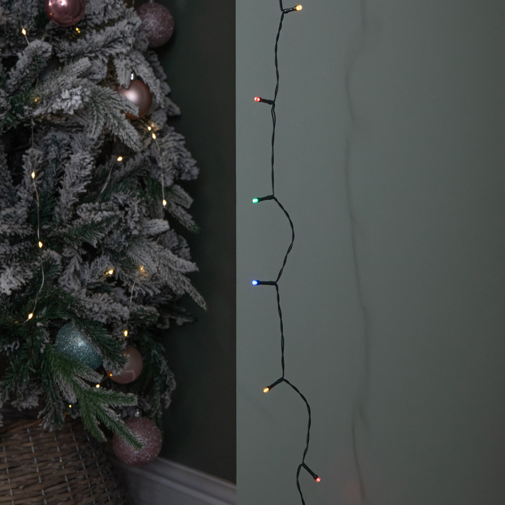 Samuel Alexander 24 Multicoloured LED Multi-Action Battery Operated Christmas String Light 2.3m Image 6