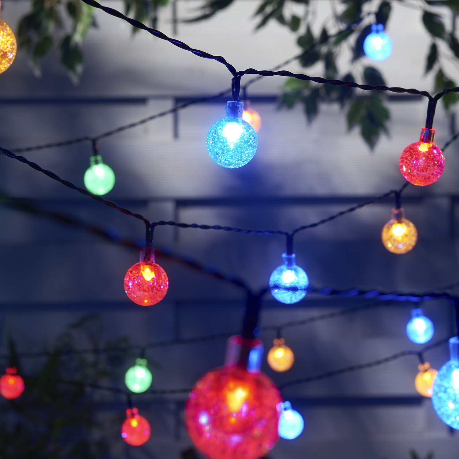 Bubble 80 LED Colour Changing Solar String Light Image 1