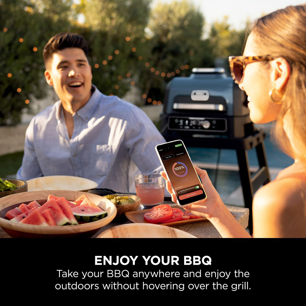 Ninja Woodfire Pro Connect XL OG901UK Outdoor Electric BBQ Grill and Smoker Image 6