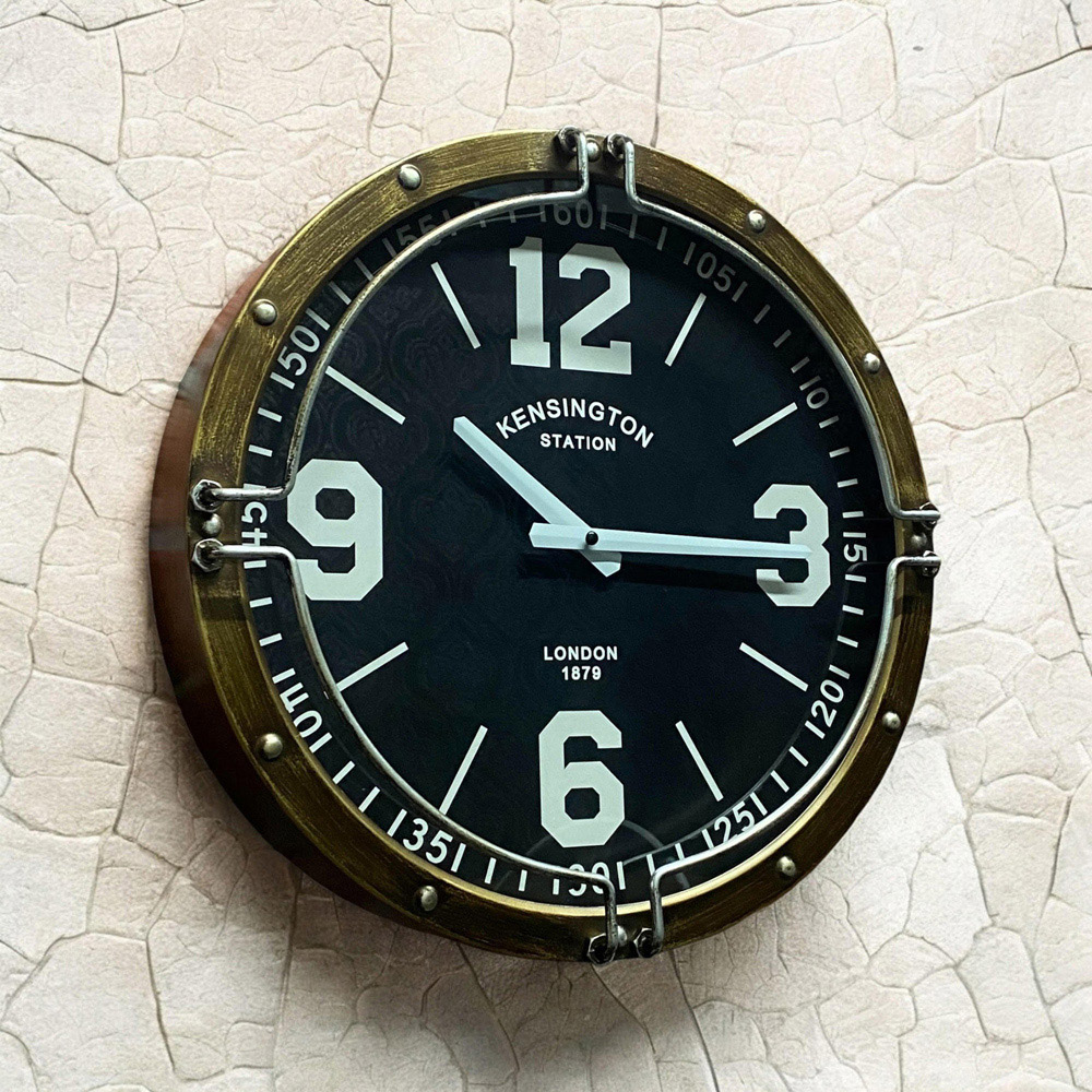 Acacia Home Wood Effect Wall Clock Image 2