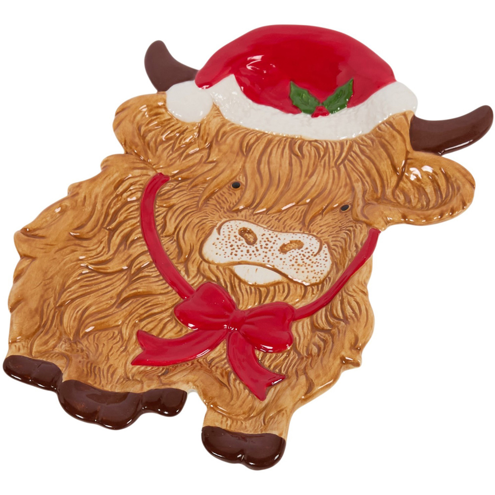 Highland Cow Plate Brown Image 4