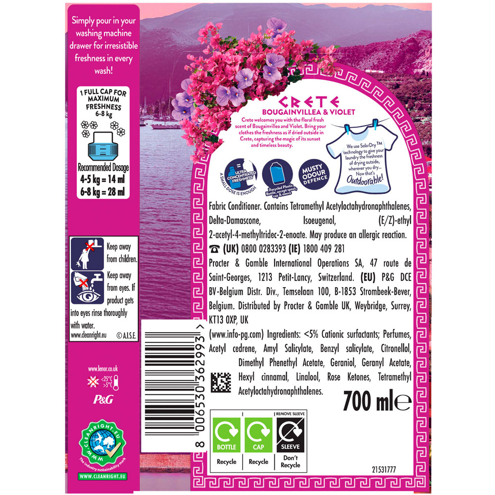 Lenor Outdoorable Scented Fabric Conditioner Image 3
