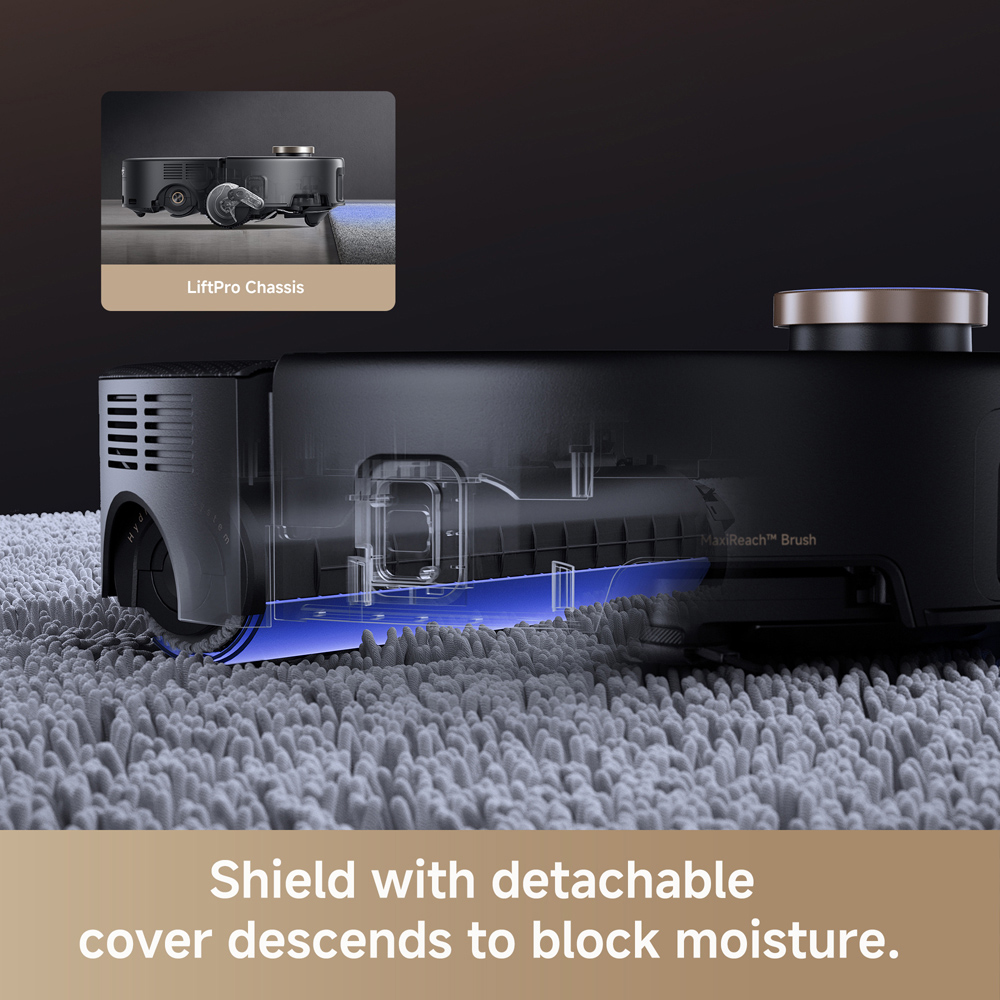 MOVA Z60 Black Ultra Roller Complete Robot Vacuum Cleaner with Mop Image 4