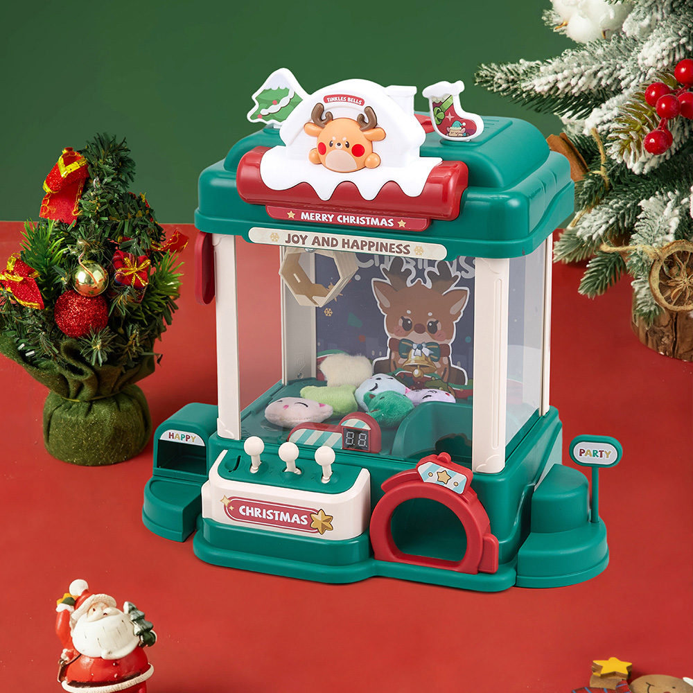 H&O Direct Kids Mini Christmas Theme Claw Machine with Prizes Image 6