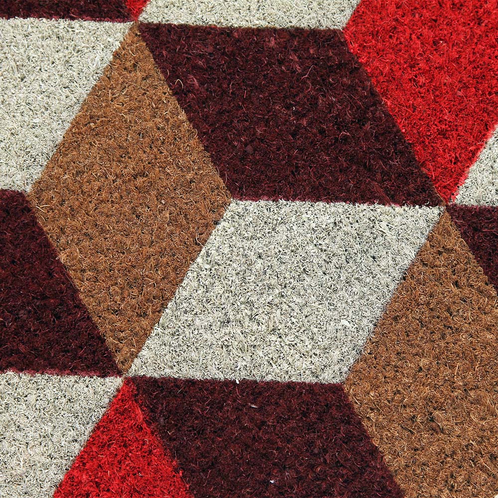 Coco & Coir Vintage Cubes Coir Door Mat 45 x 75cm Image 5