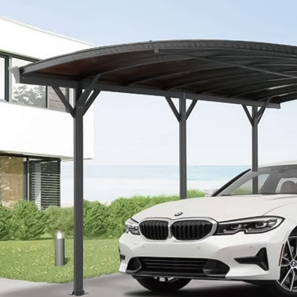 StoreMore Kingston Curved Aluminium Carport 10 x 16ft Image 2