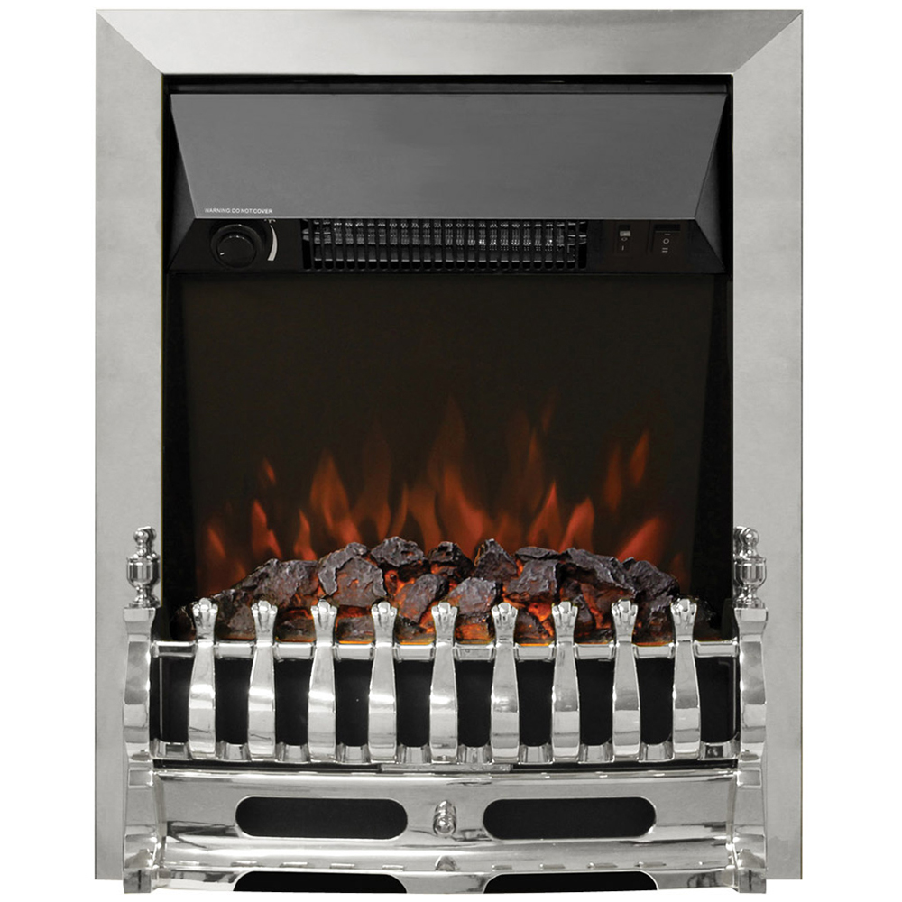 Be Modern Bayden Chrome Inset Electric Fireplace 2kW 16 inch Image 2